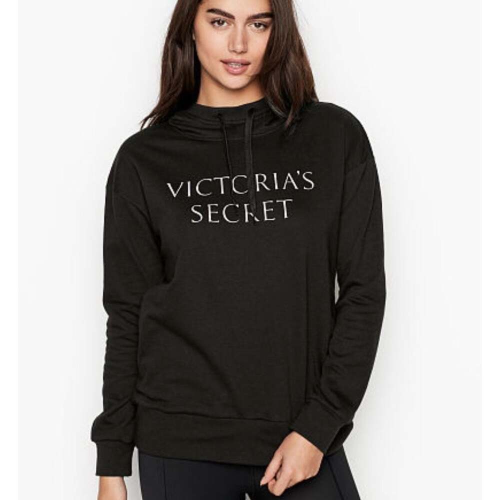 Victoria's Secret Hoodie Black Lightweight VS Hoodie